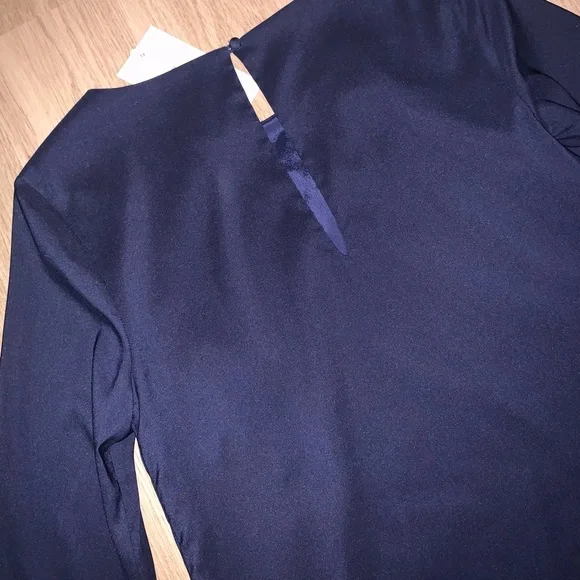 NWT LIKELY NAVY BELL SLEEVE SHIFT DRESS 2 XS ANTHROPOLOGIE - Picture 8 of 8